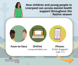 How children and young people in Liverpool can access mental health support throughout the festive season